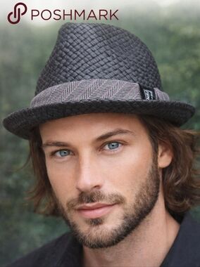 Vans Black Straw fedora‎ S